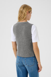 Sylva Wool Waistcoat - Grey Melange