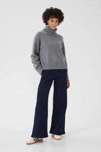 Corina Wool Jumper - Grey Melange