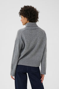 Corina Wool Jumper - Grey Melange