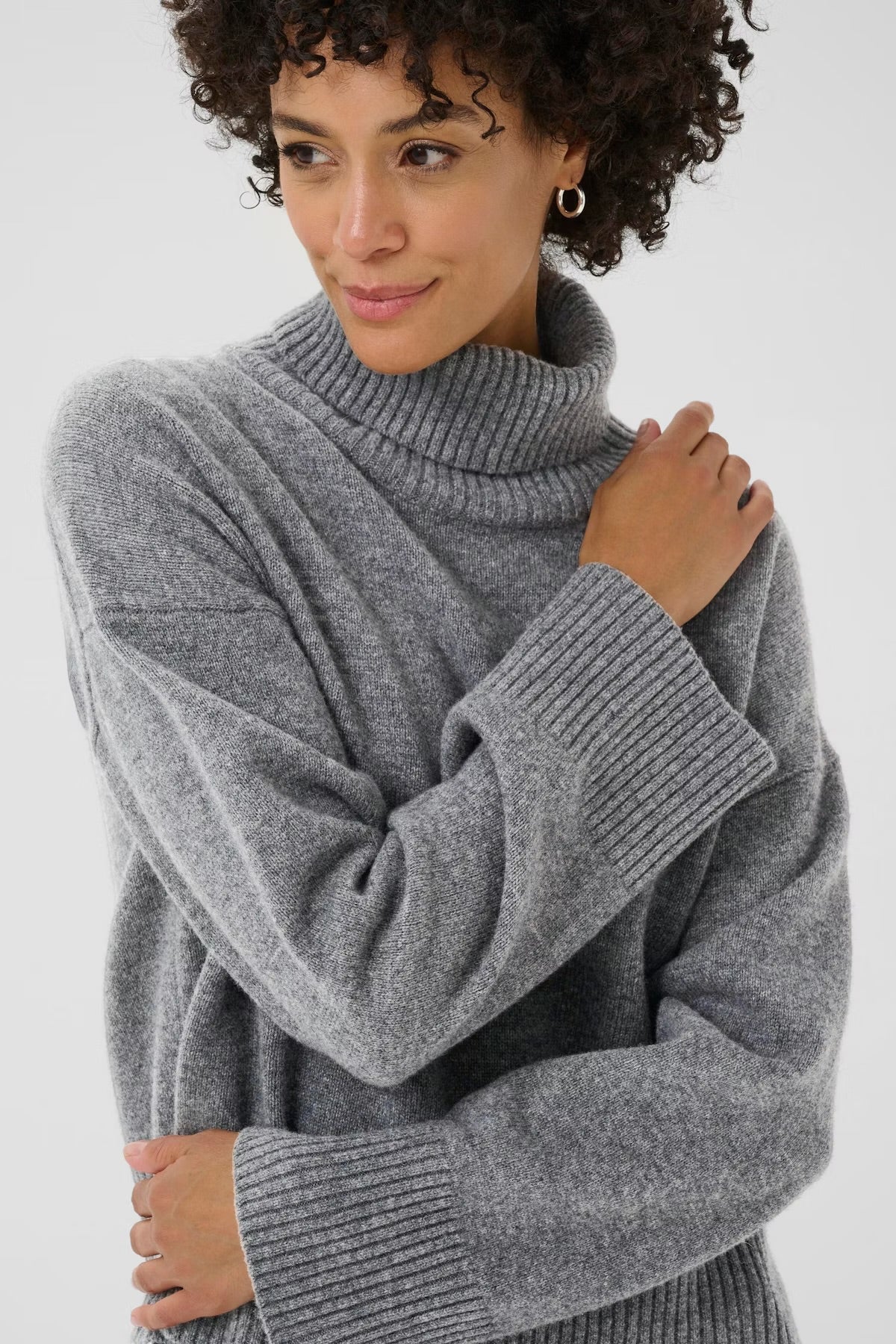 Corina Wool Jumper - Grey Melange
