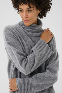 Corina Wool Jumper - Grey Melange