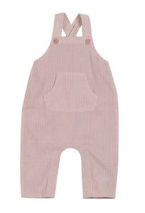 Baby Dungarees - Pink Stripe