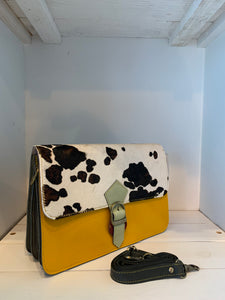 Blanche Handbag - Mustard/Green