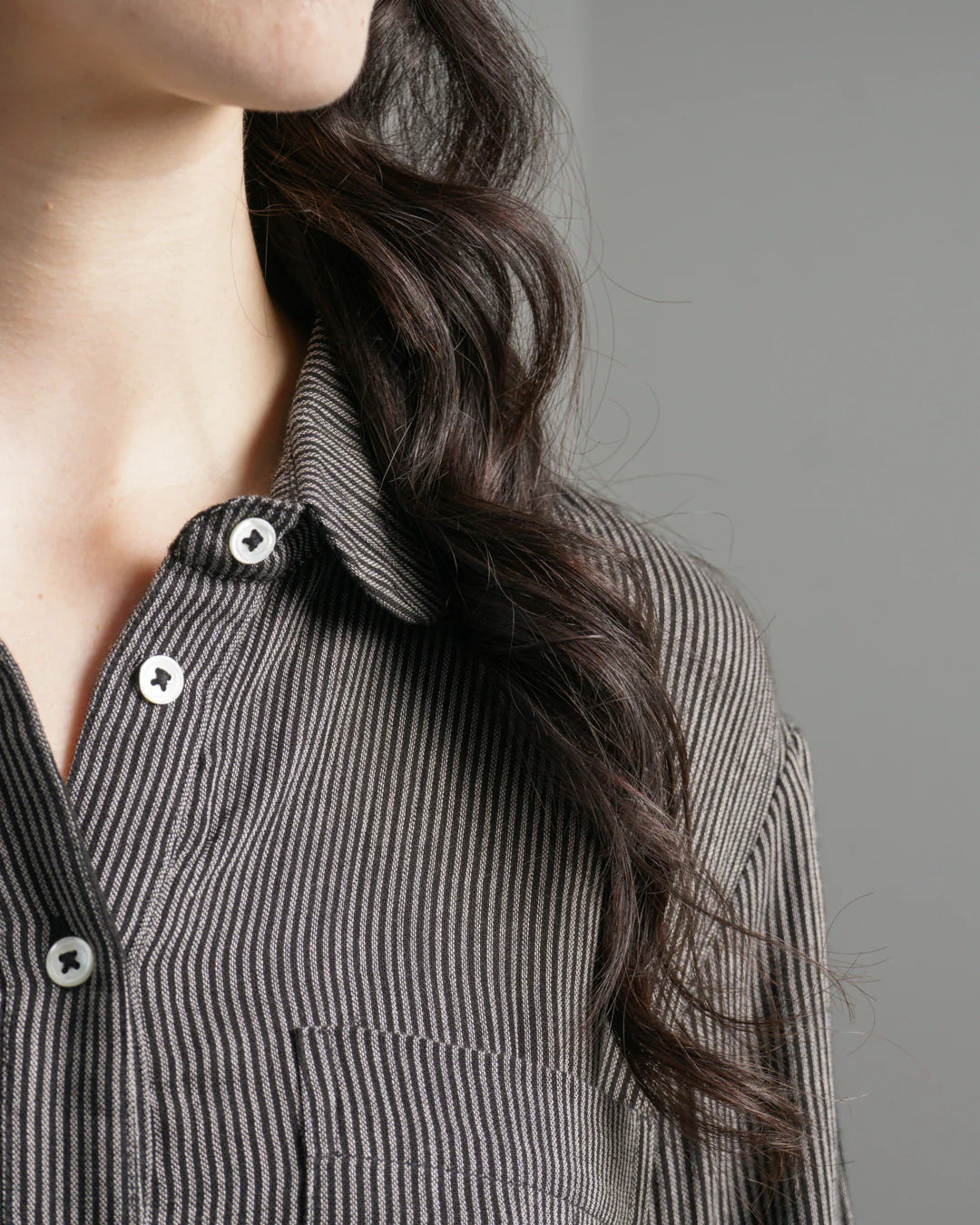 Bea Shirtdress - Pinstripe