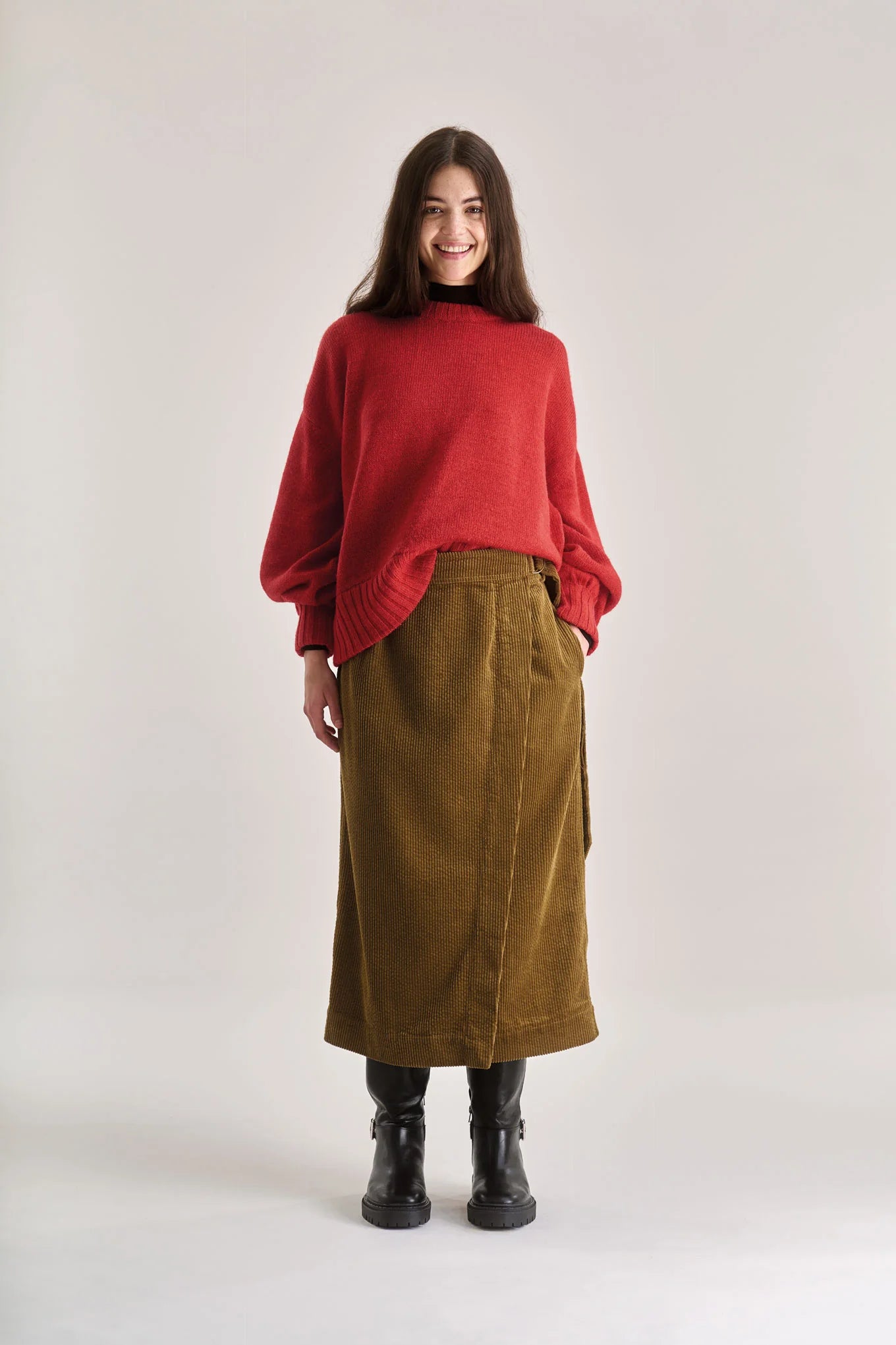Paloma Lambswool Jumper - Red