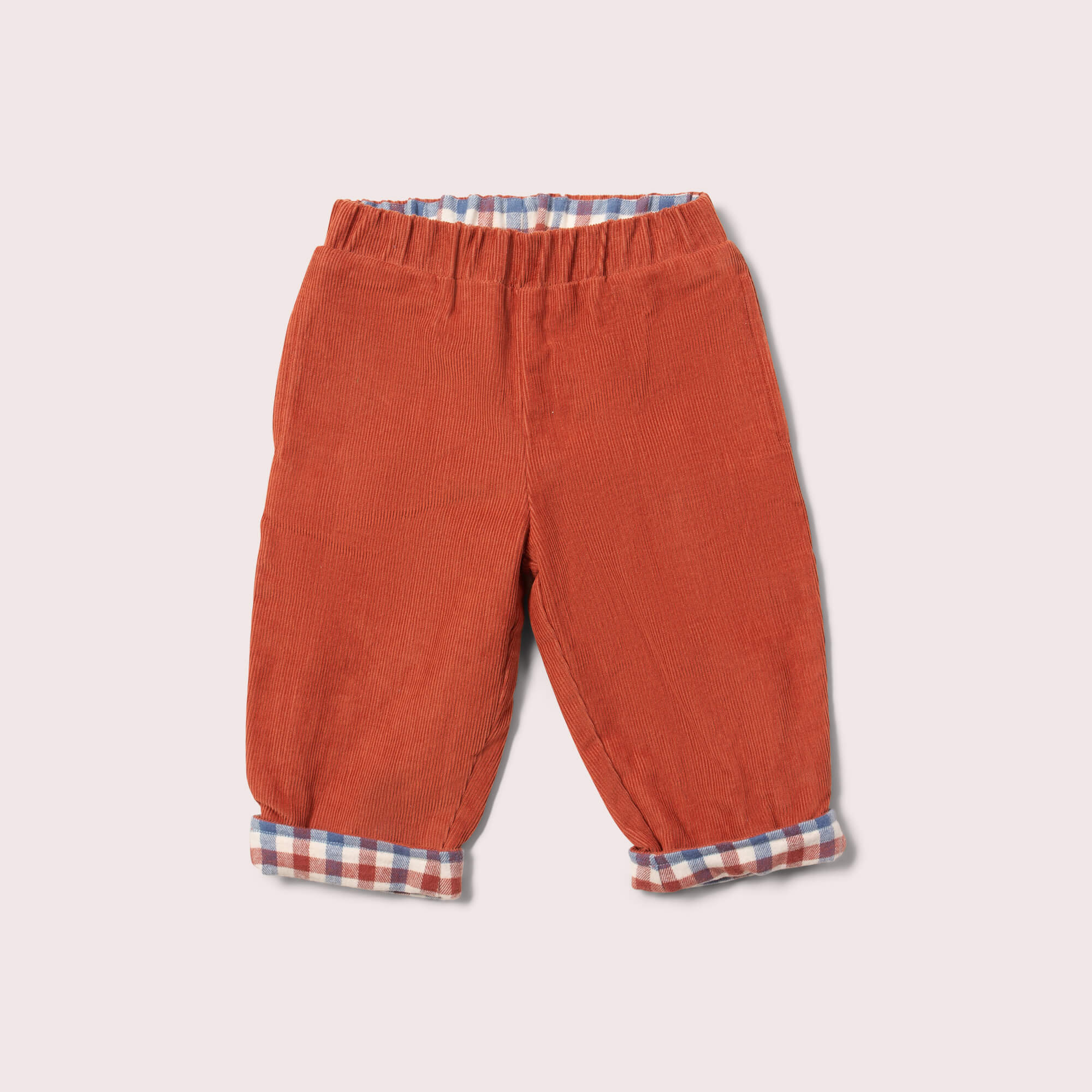 Reversible Pull-On Trousers - Ginger Check
