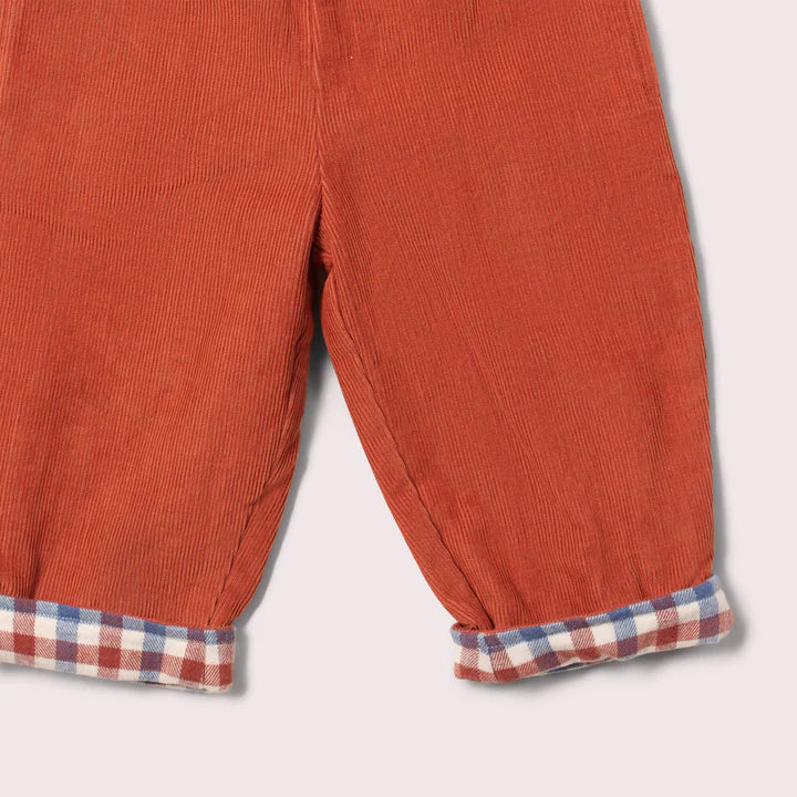 Reversible Pull-On Trousers - Ginger Check