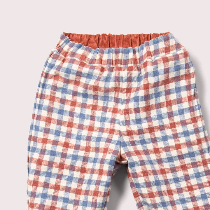 Reversible Pull-On Trousers - Ginger Check