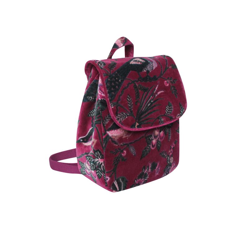 Velvet Backpack - Plum