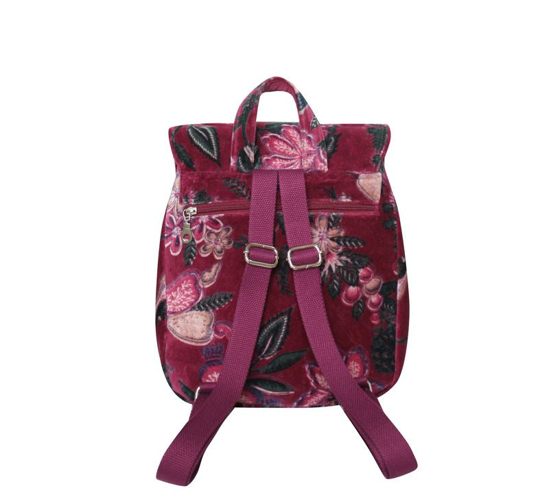 Velvet Backpack - Plum