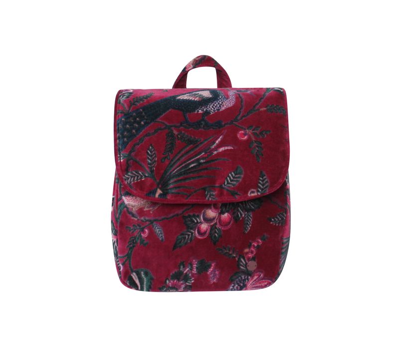 Velvet Backpack - Plum
