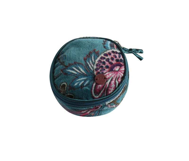 Velvet Jewellery Pouch - Teal