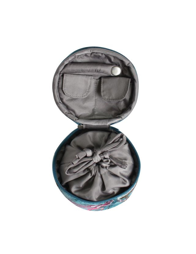 Velvet Jewellery Pouch - Teal