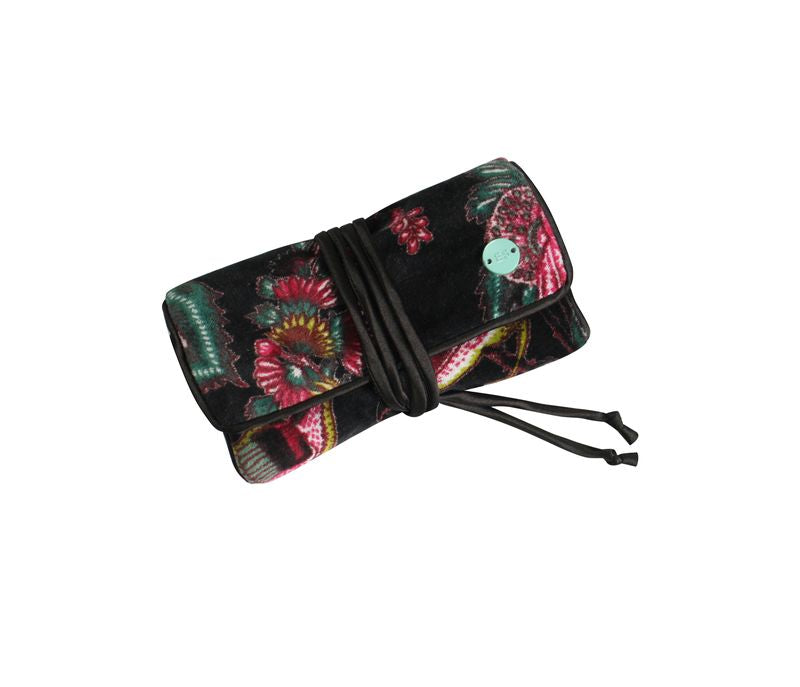 Velvet Jewellery Roll - Black