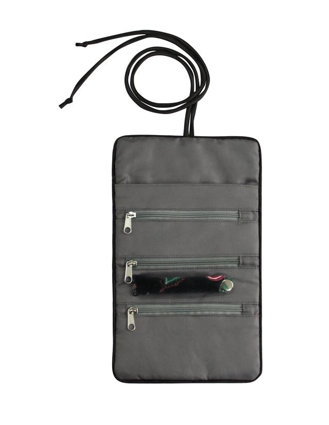 Velvet Jewellery Roll - Black