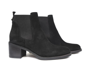Black Suede Ankle Boots